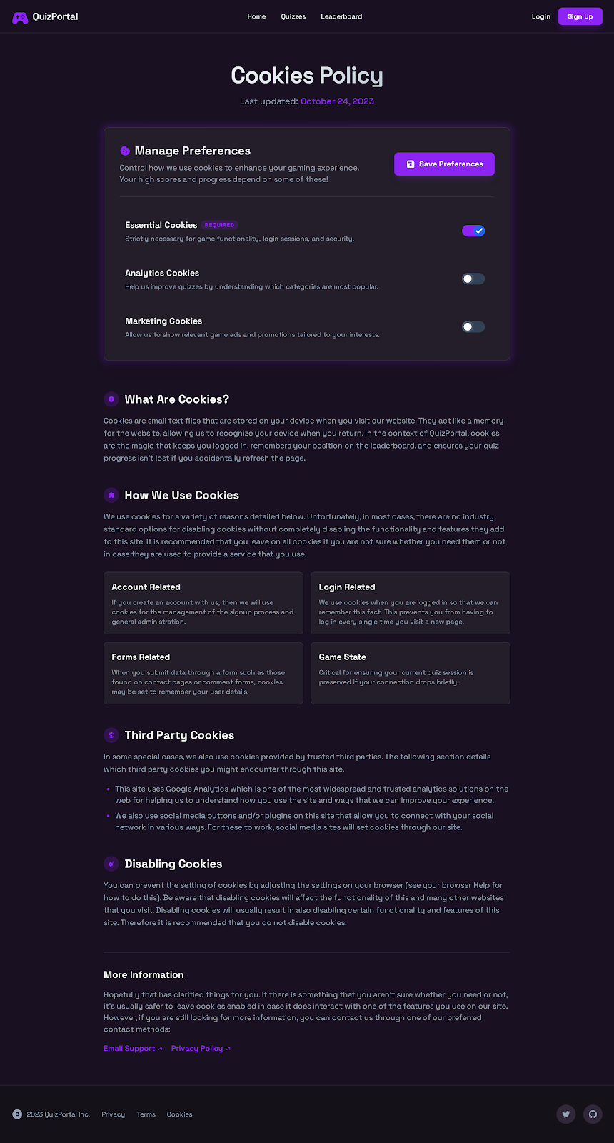 12. Cookies Policy   Light Mode V2