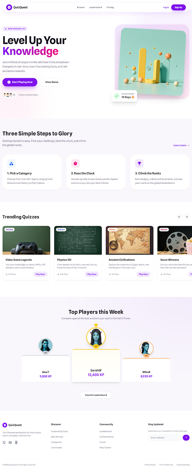 26. Home Page Light Mode