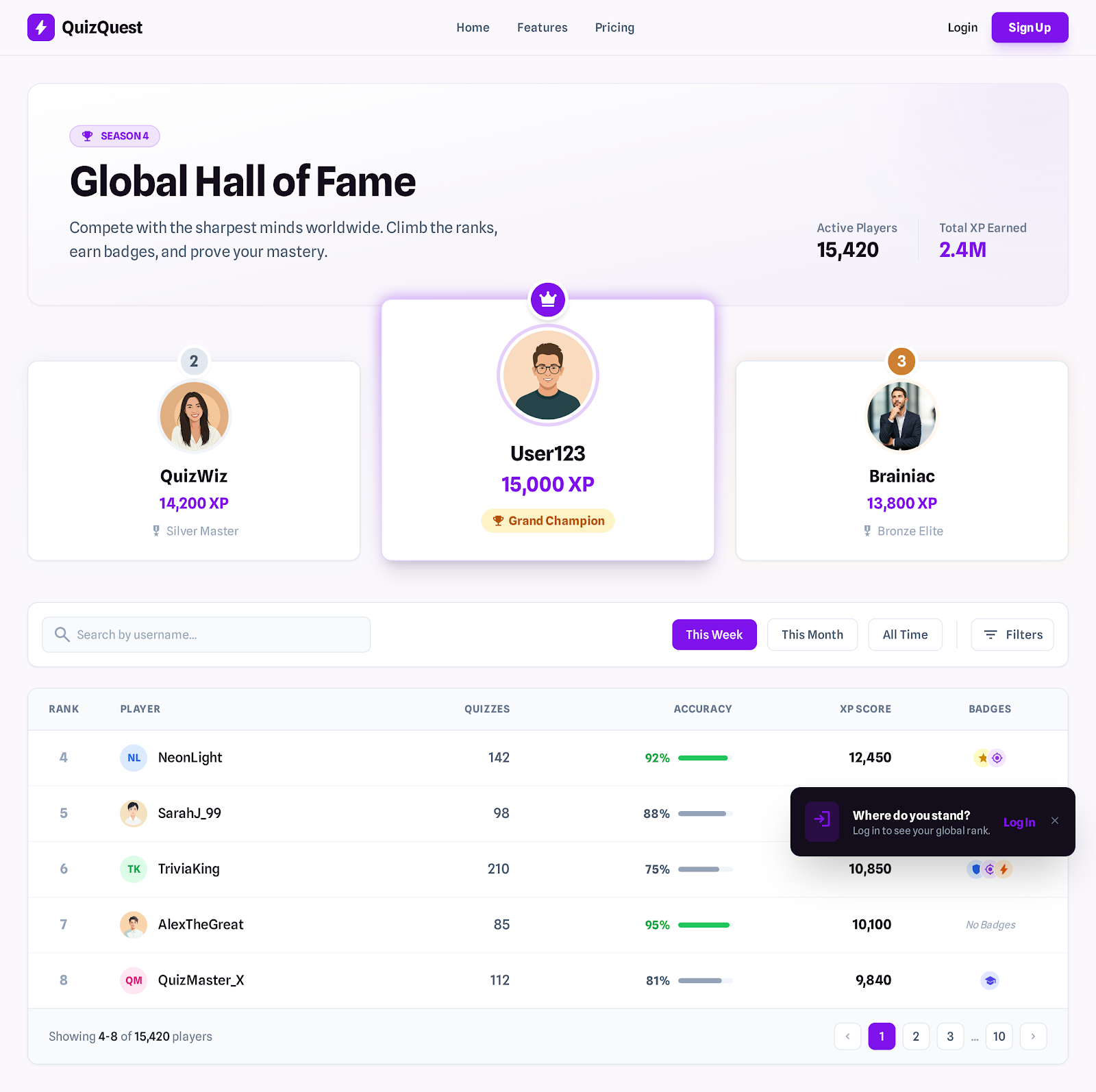 33. Leaderboard Light Tech Style