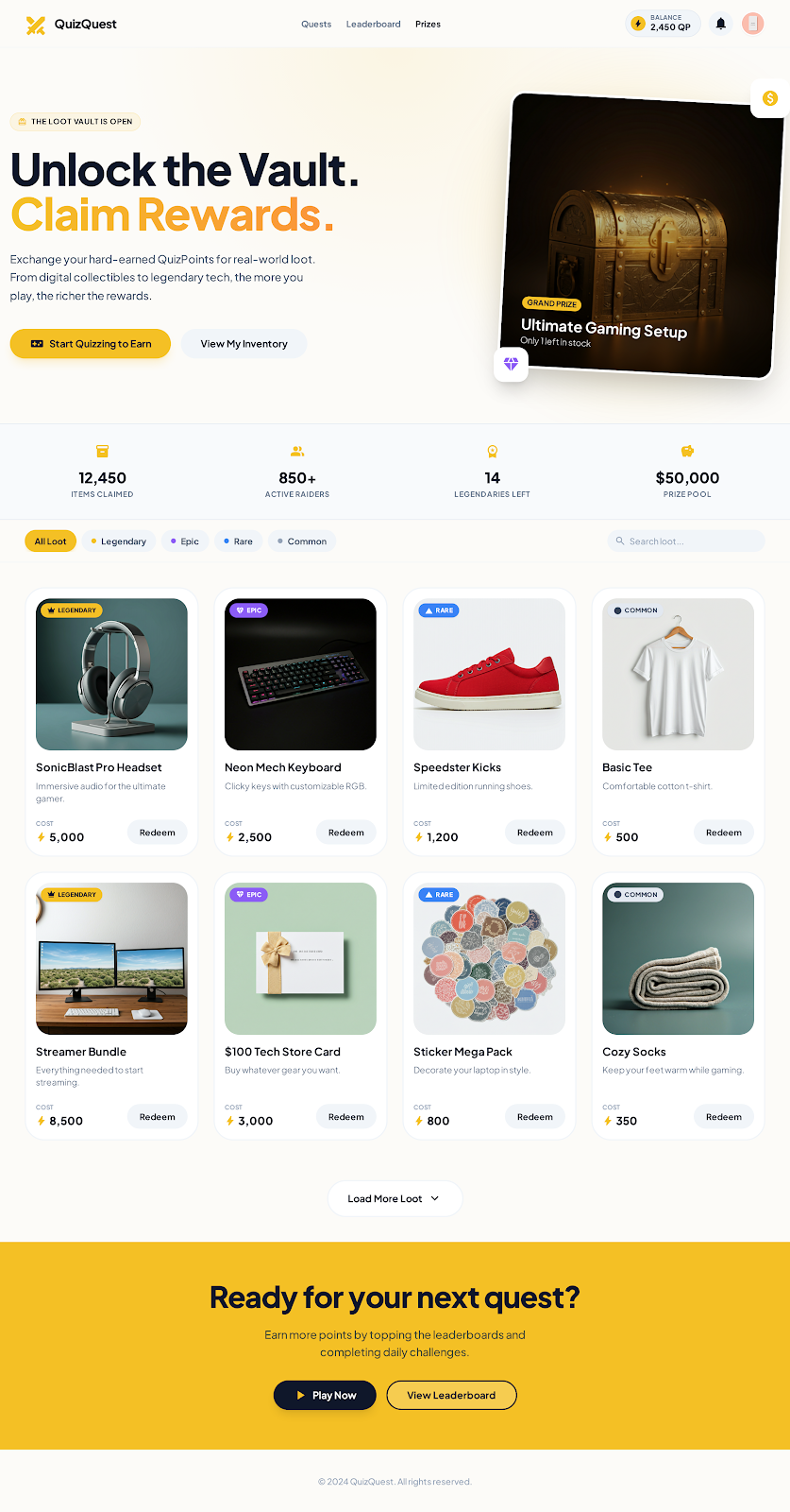 51. Prizes Page Vibrant Style