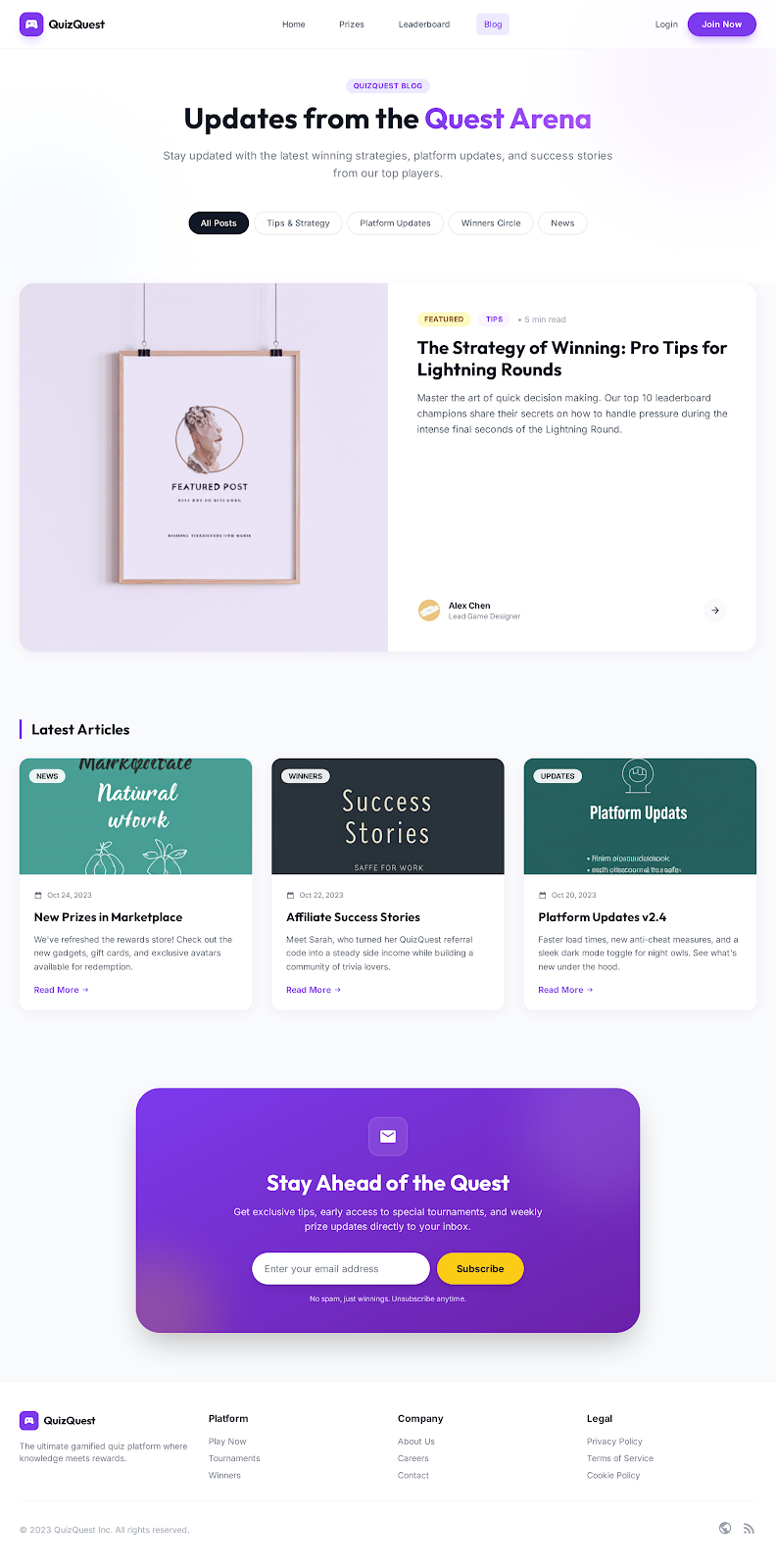 65. Quizquest Landing Page   Dark Mode 15